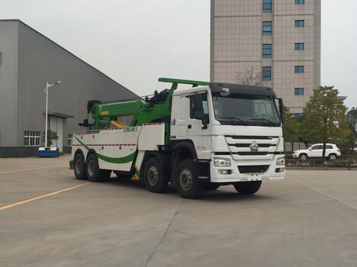 重汽大型拖吊分離旋轉吊清障車專威牌HTW5310TQZDZZ型重汽豪沃8X4清障車